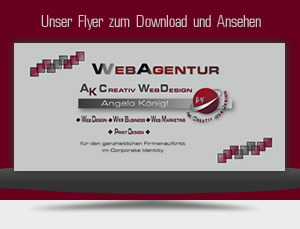 Flyer von AK Creativ Webdesign zum Download